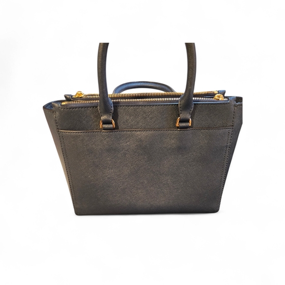 Tory Burch Navy Blue Satchel - Picture 4 of 16